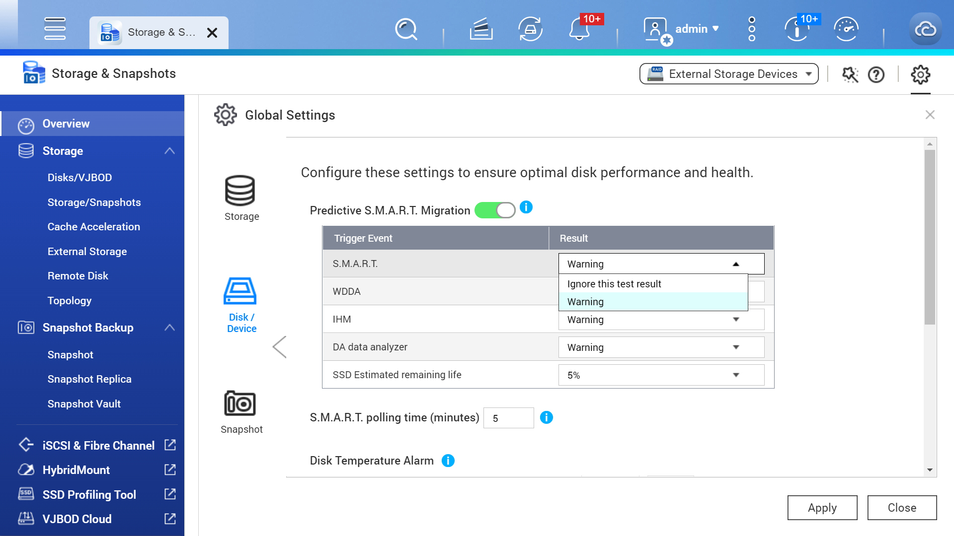 Various disk drive assessment tool